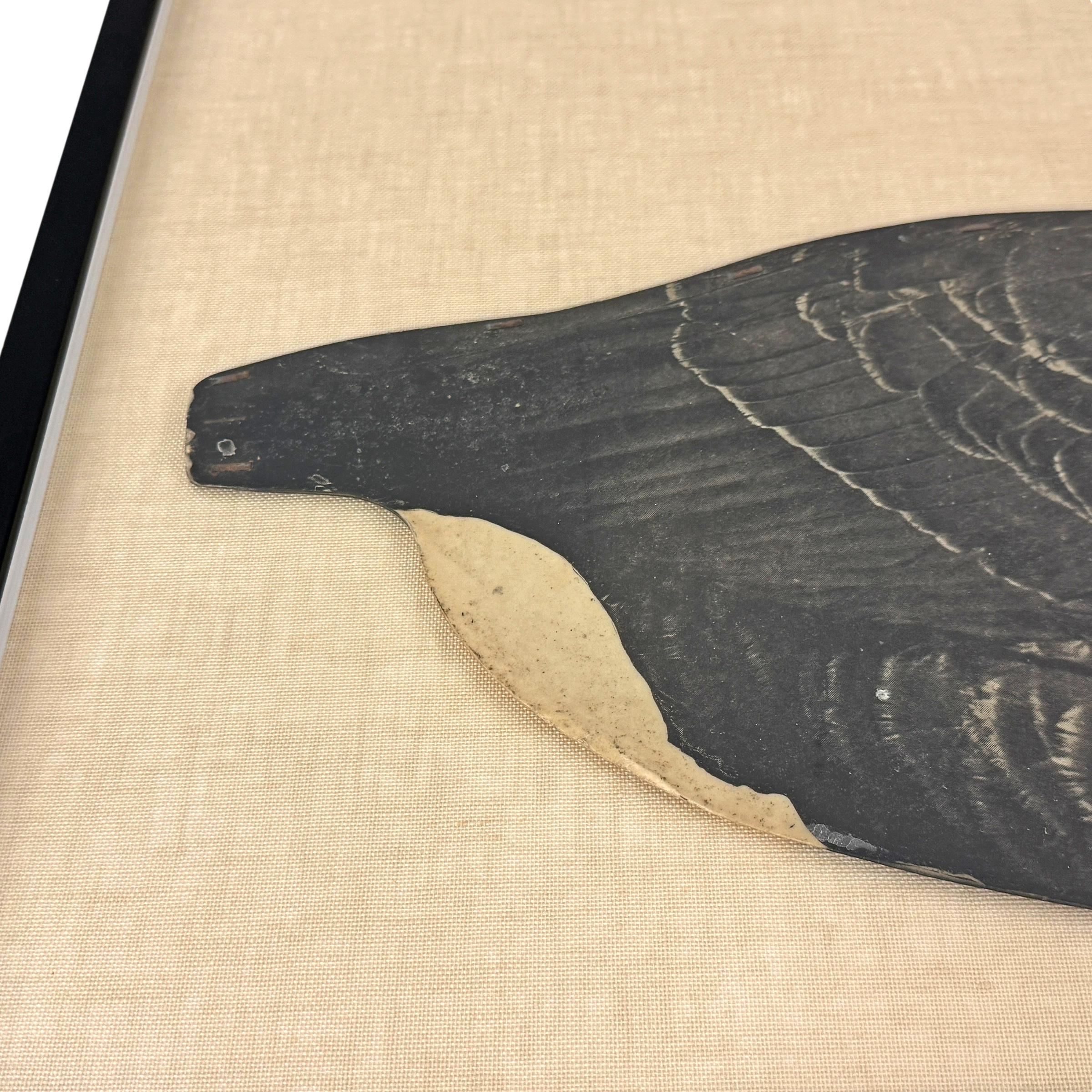 Linen Early 20th Century Framed Canada Goose Decoy