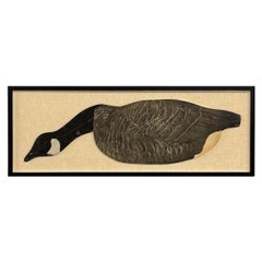 Early 20th Century Framed Canada Goose Decoy