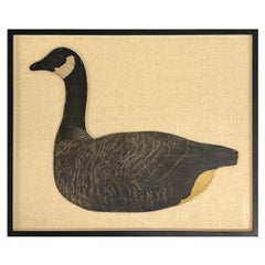 Early 20th Century Framed Canada Goose Decoy