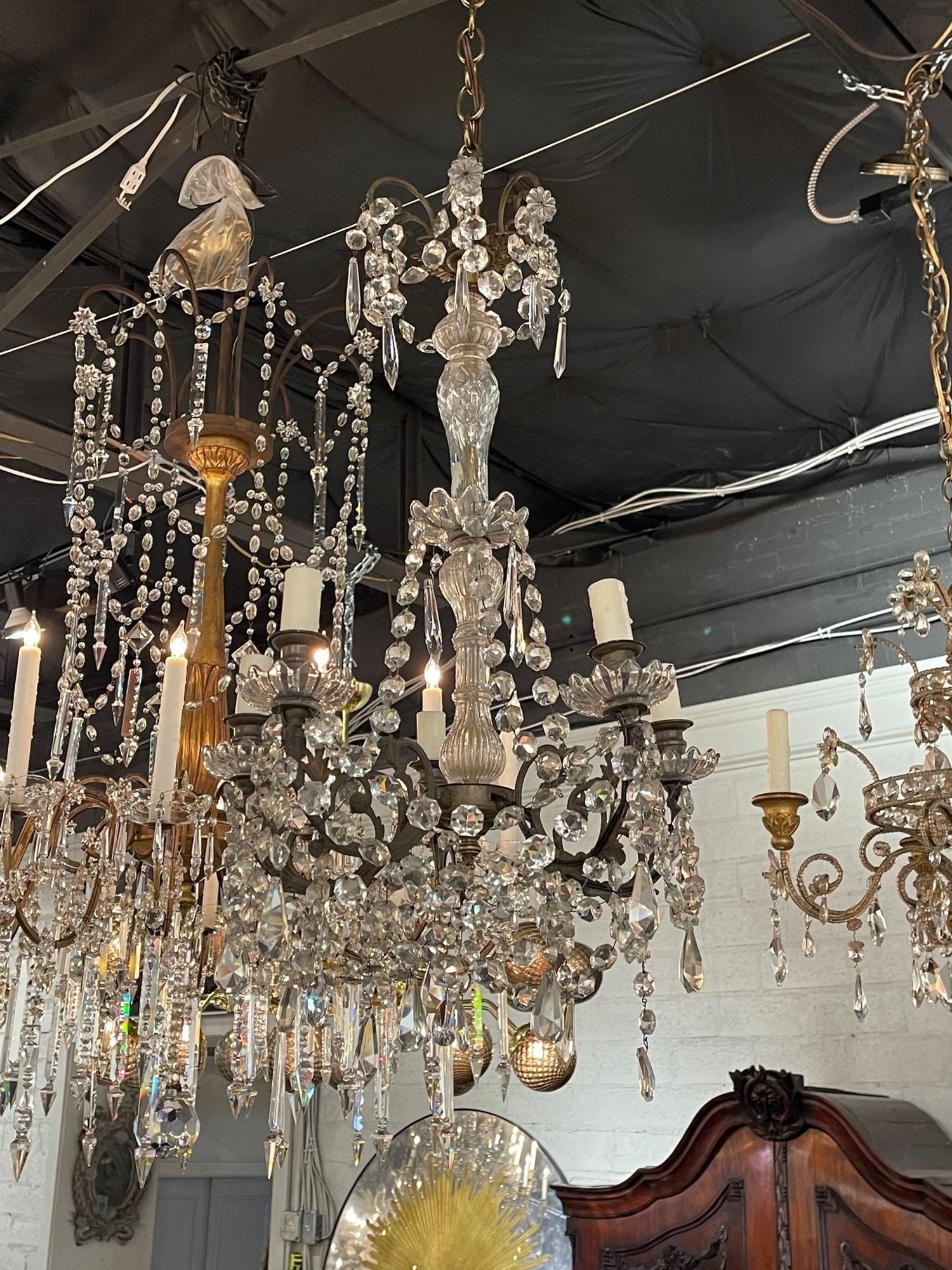 Early 20th Century French 5-Light Chandelier For Sale 4