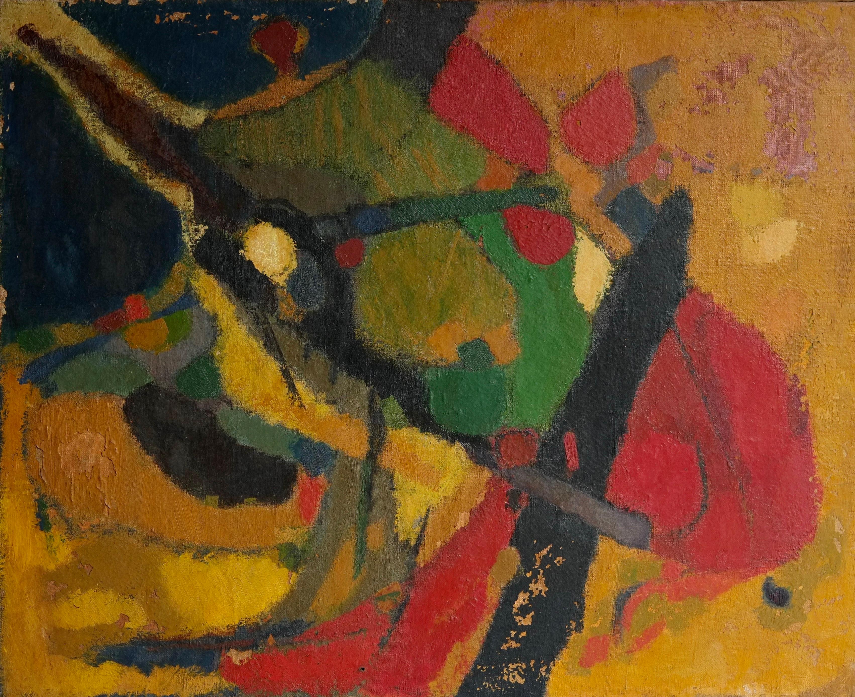 Early 20th Century, French, Abstract Oil on Canvas 4