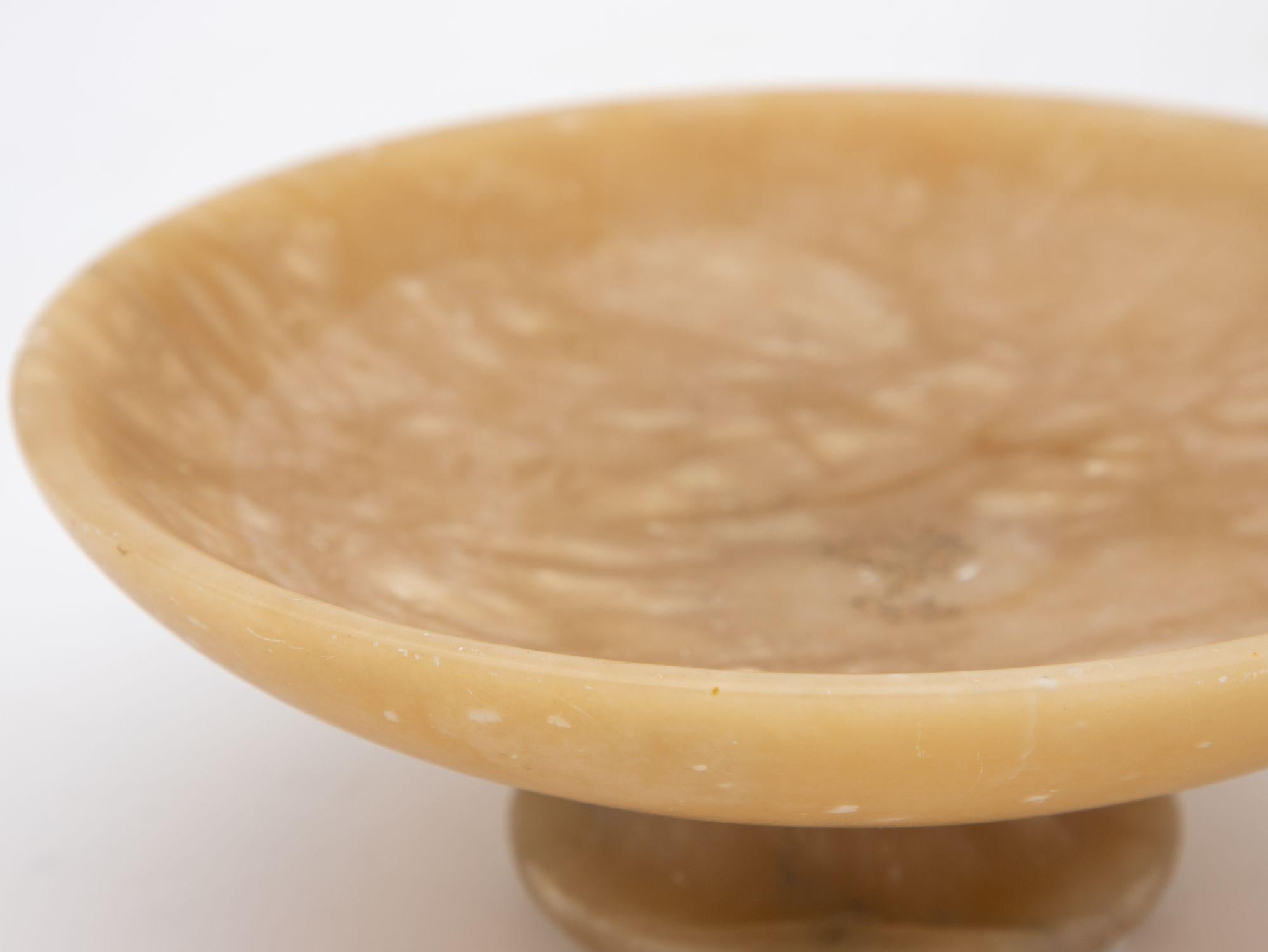 Early 20th Century French Alabaster Tazza or Compote For Sale 2