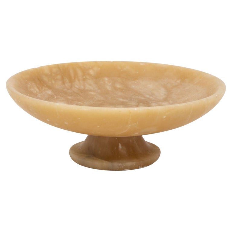 Early 20th Century French Alabaster Tazza or Compote For Sale at 1stDibs