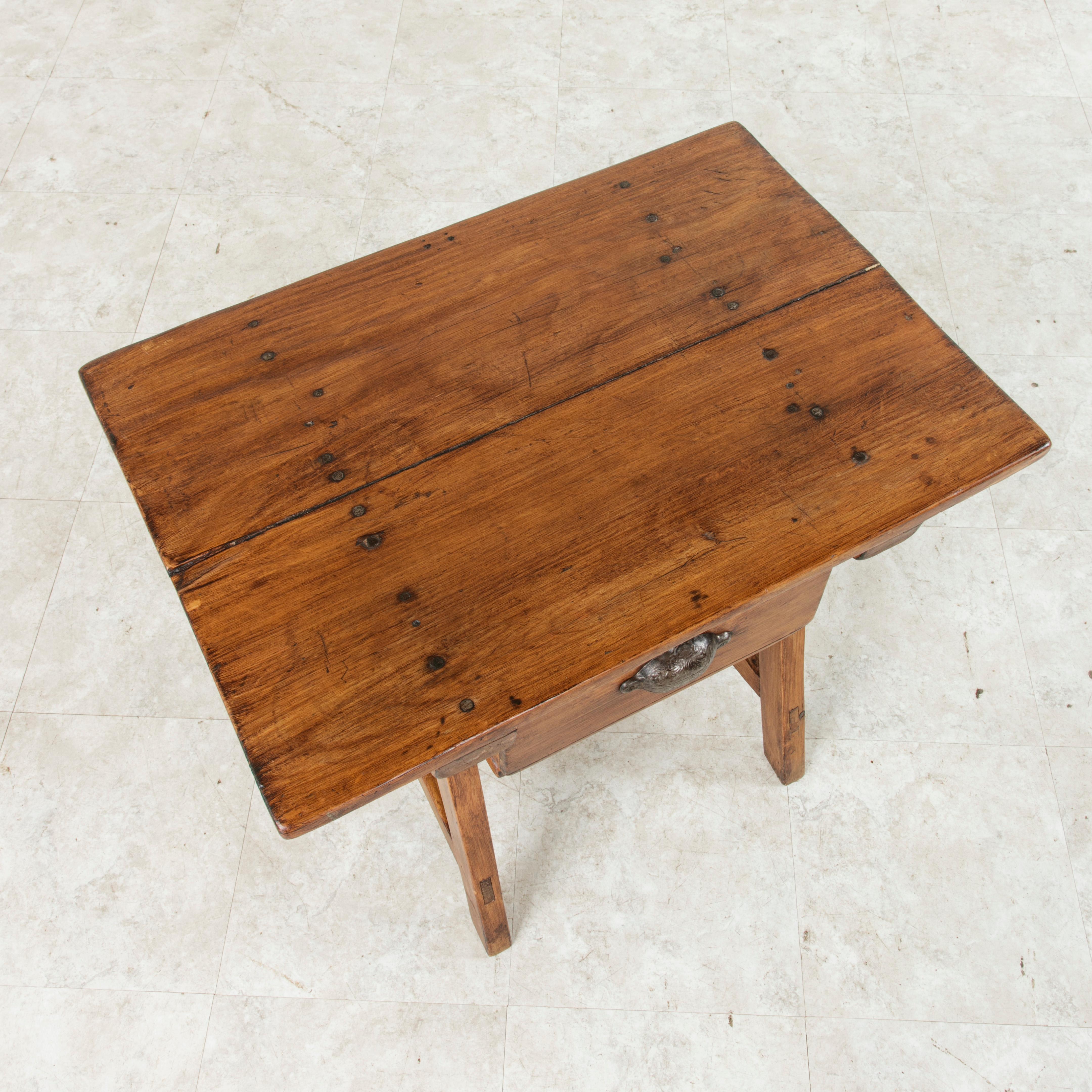Early 20th Century French Alps Pine Mountain Table, Coffee Table, Side Table 4