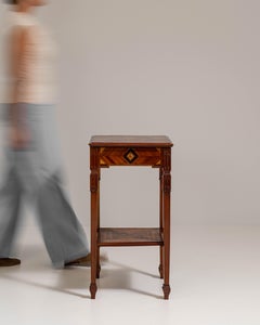 Französischer Biedermeier-Intarsientisch aus Bernstein, Anfang des 20. Jahrhunderts