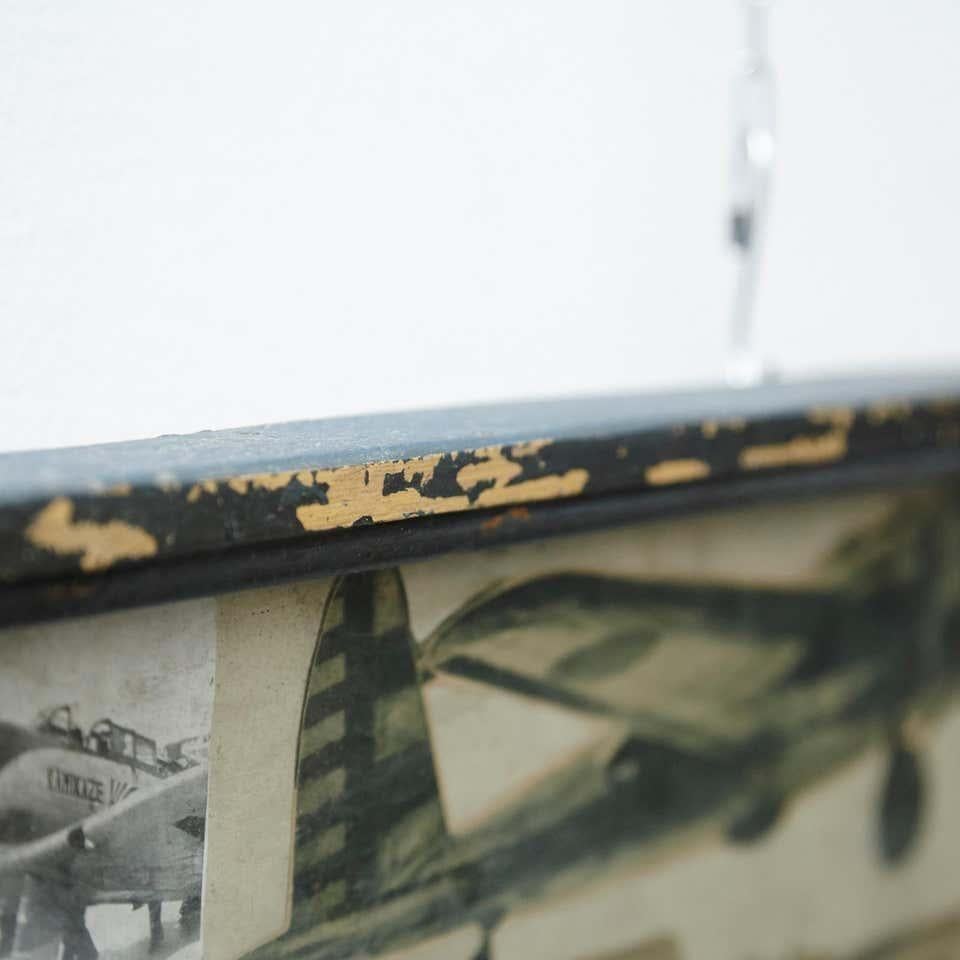 Early 20th Century French Antique Aviation Collage Framed Composition For Sale 5