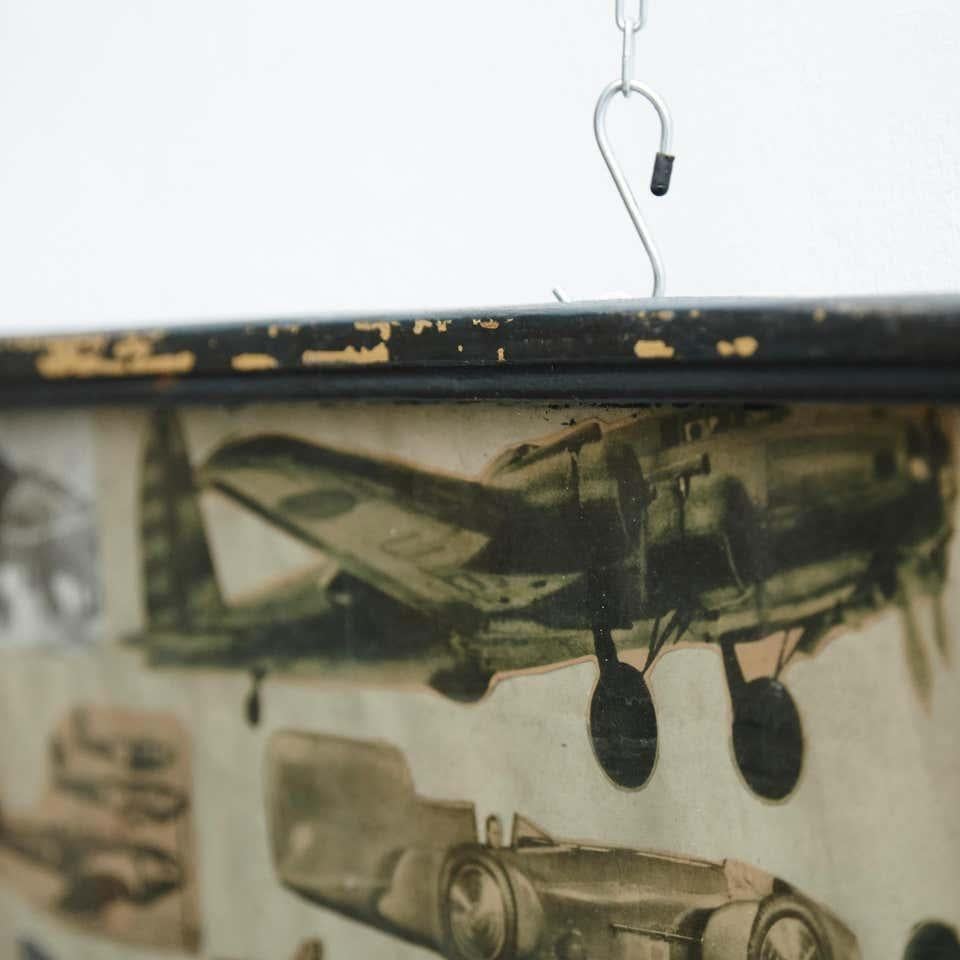 Early 20th Century French Antique Aviation Collage Framed Composition For Sale 4