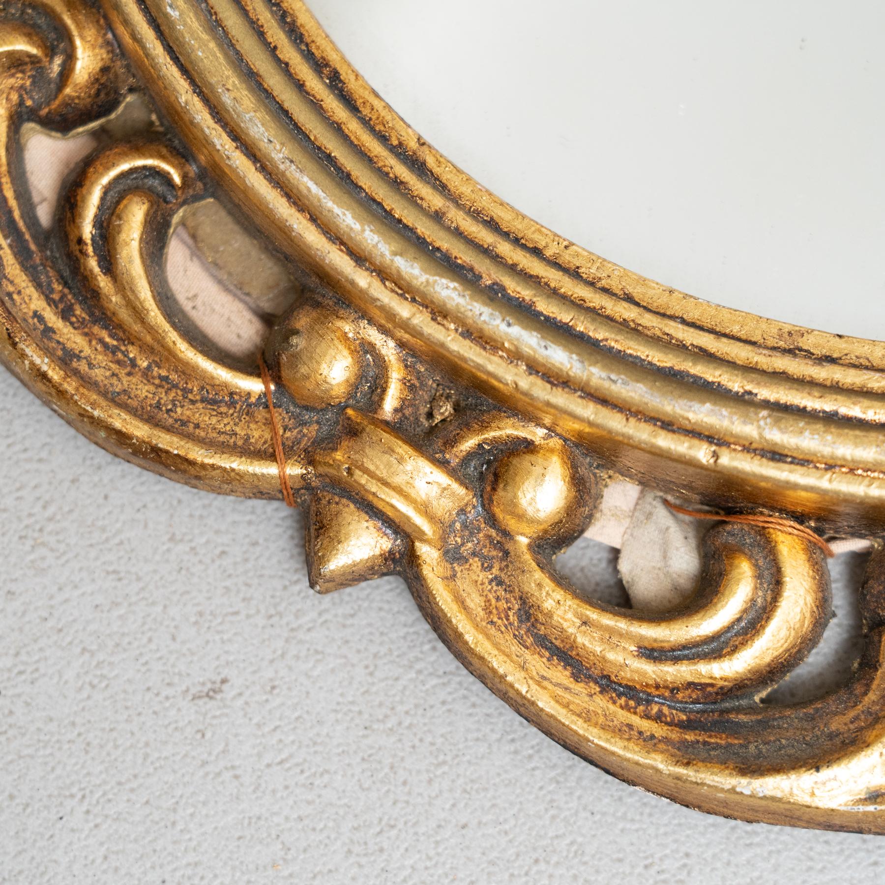 Miroir à cornes d'or Antique Mirror du début du 20e siècle : Elegance Timeless en vente 4