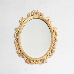 Early 20th Century French Antique Golden Cornucopia Mirror: Timeless Elegance