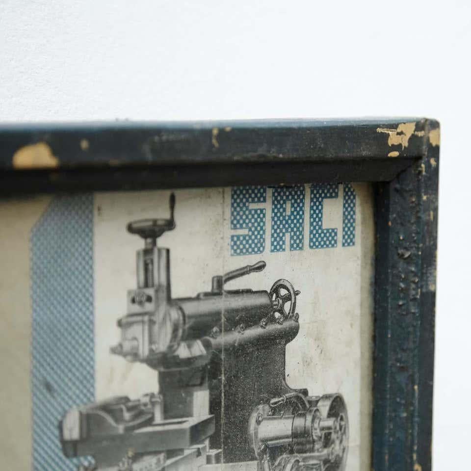 Early 20th Century French Antique Machines Collage Composition 4