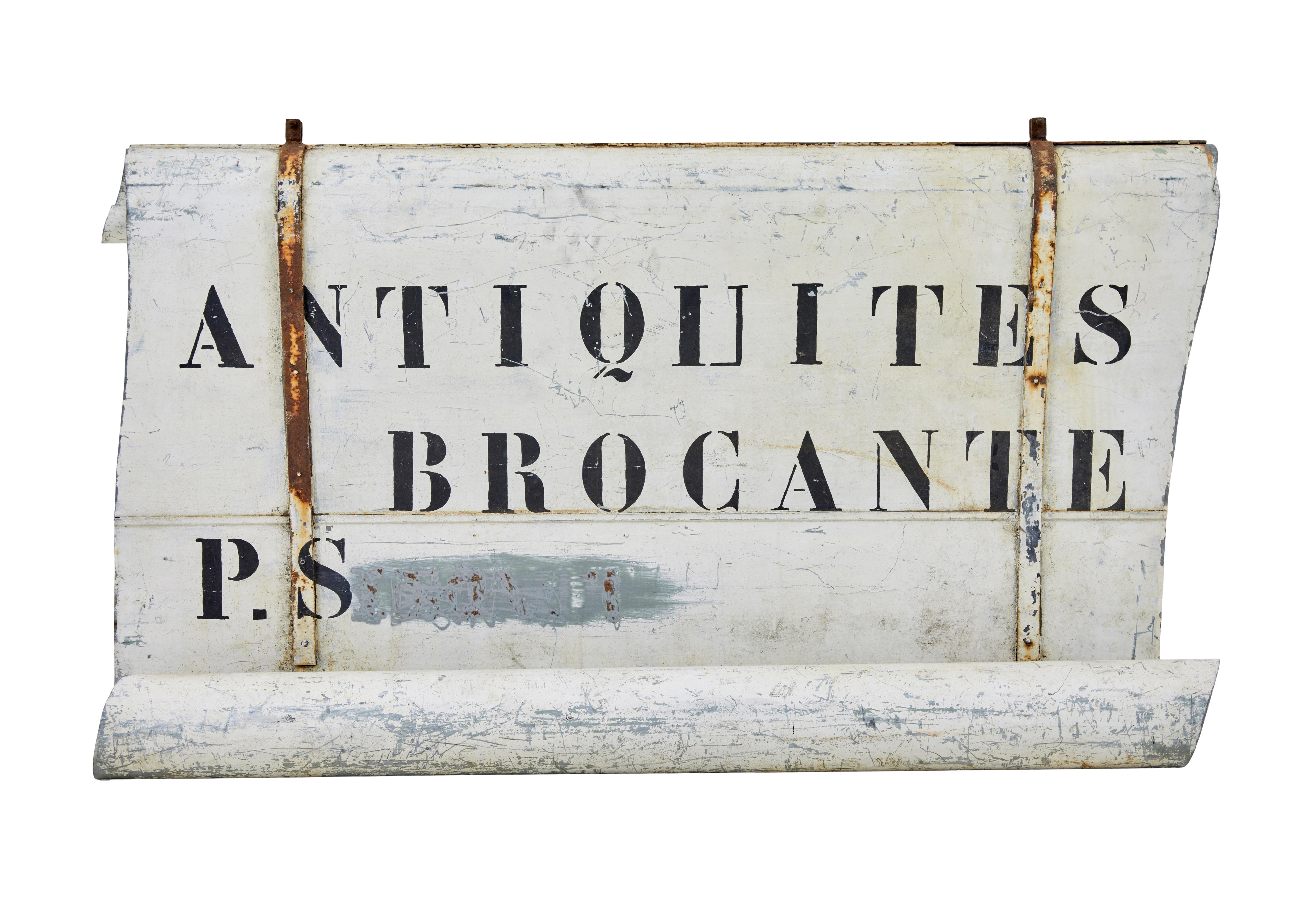 Art Deco Early 20th century French antique street shop sign For Sale
