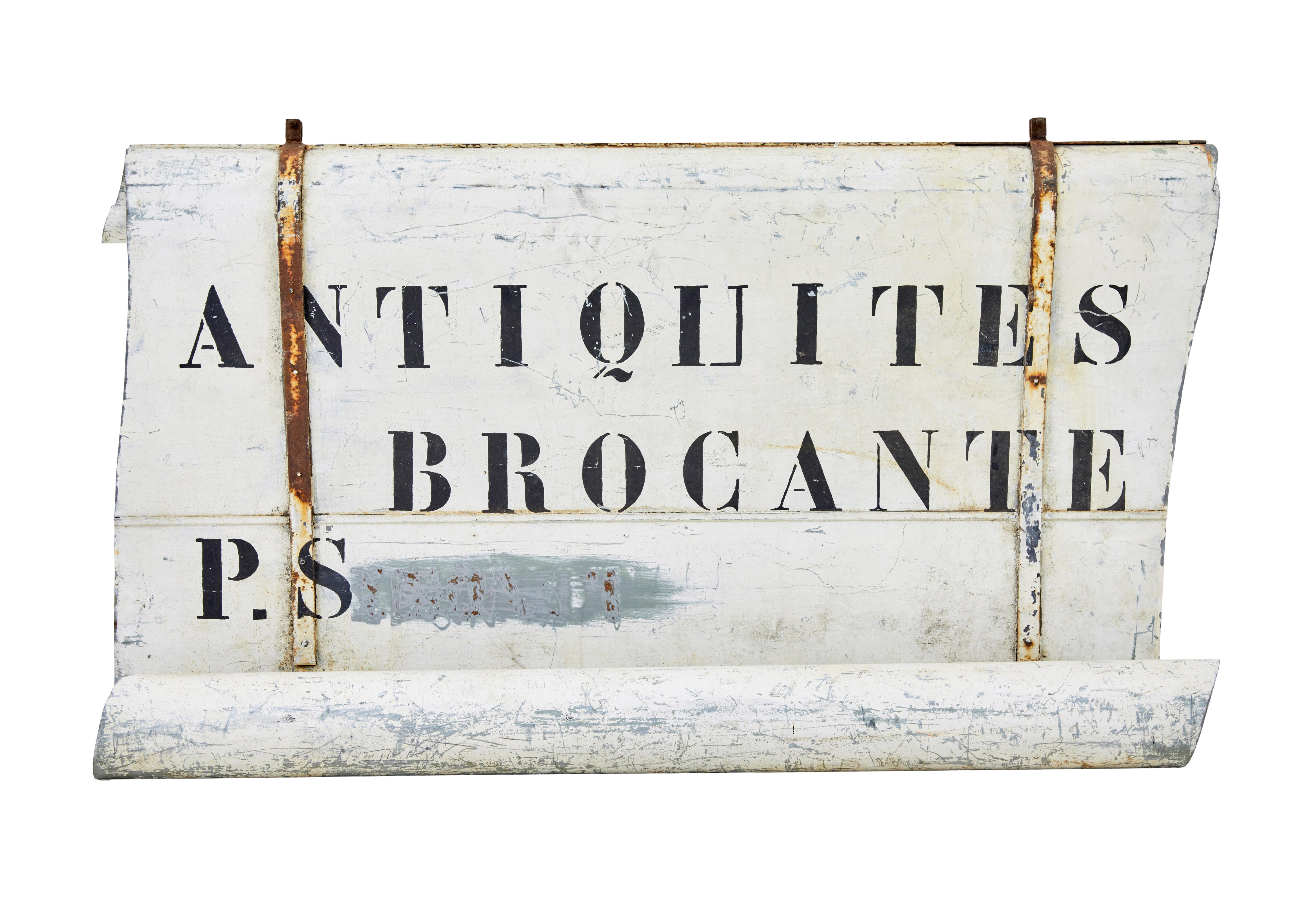 Art Deco Early 20th century French antique street shop sign For Sale