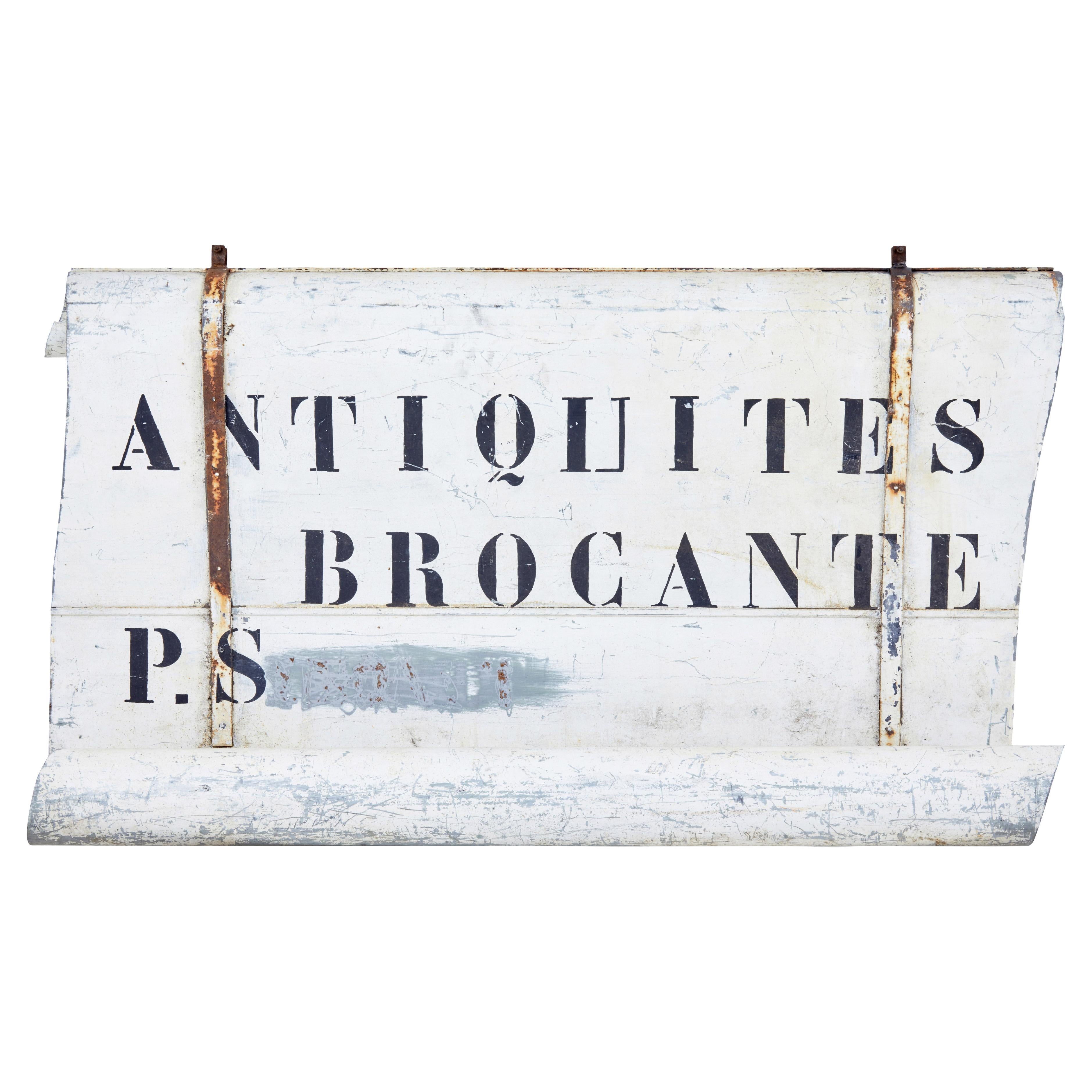 Early 20th Century French Antique Street Shop Sign For Sale at 1stDibs