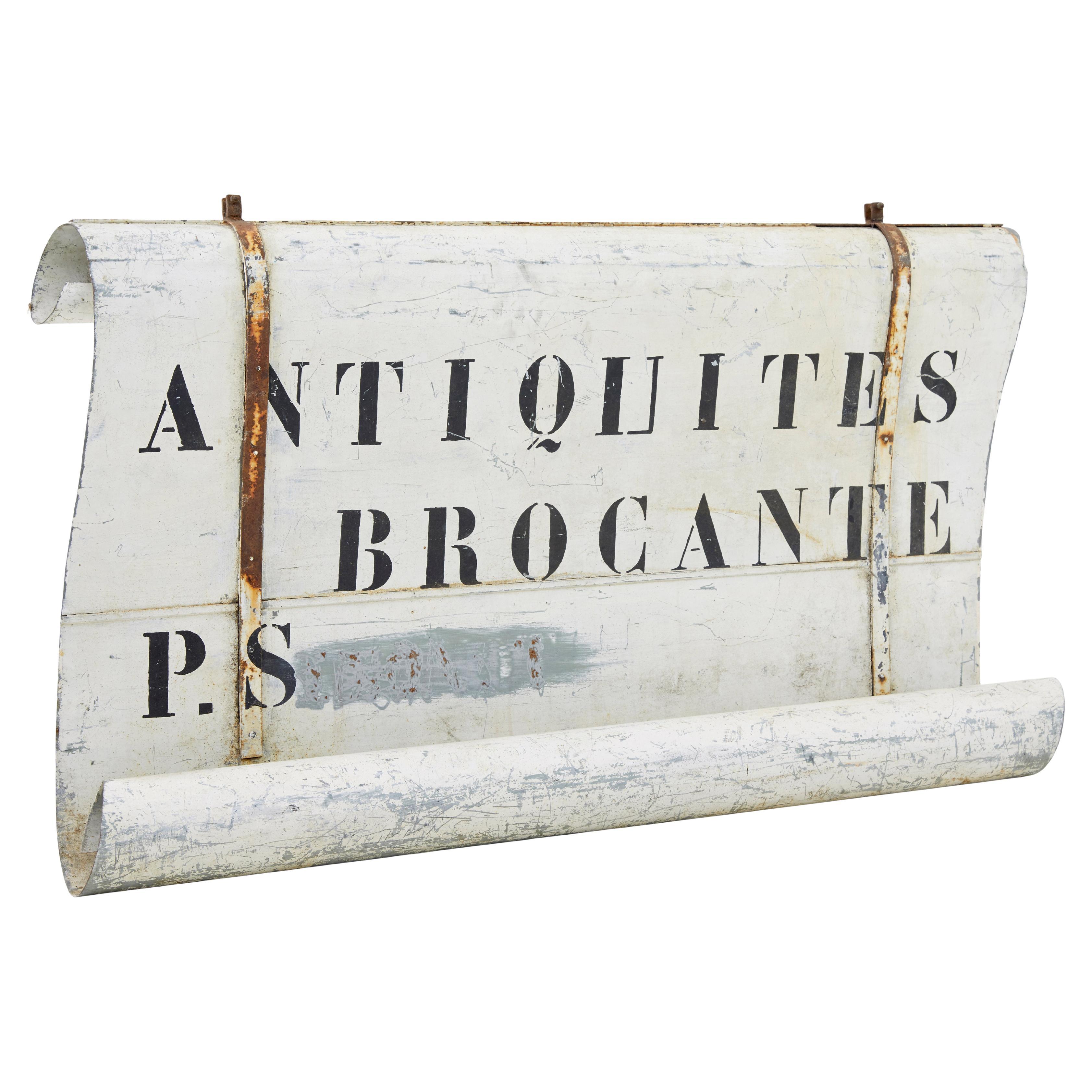 Early 20th century French antique street shop sign