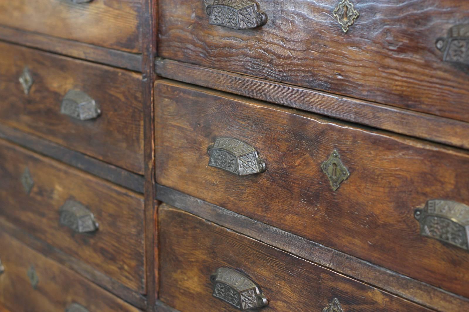 Early 20th Century French Apothecary Drawers, circa 1900 3