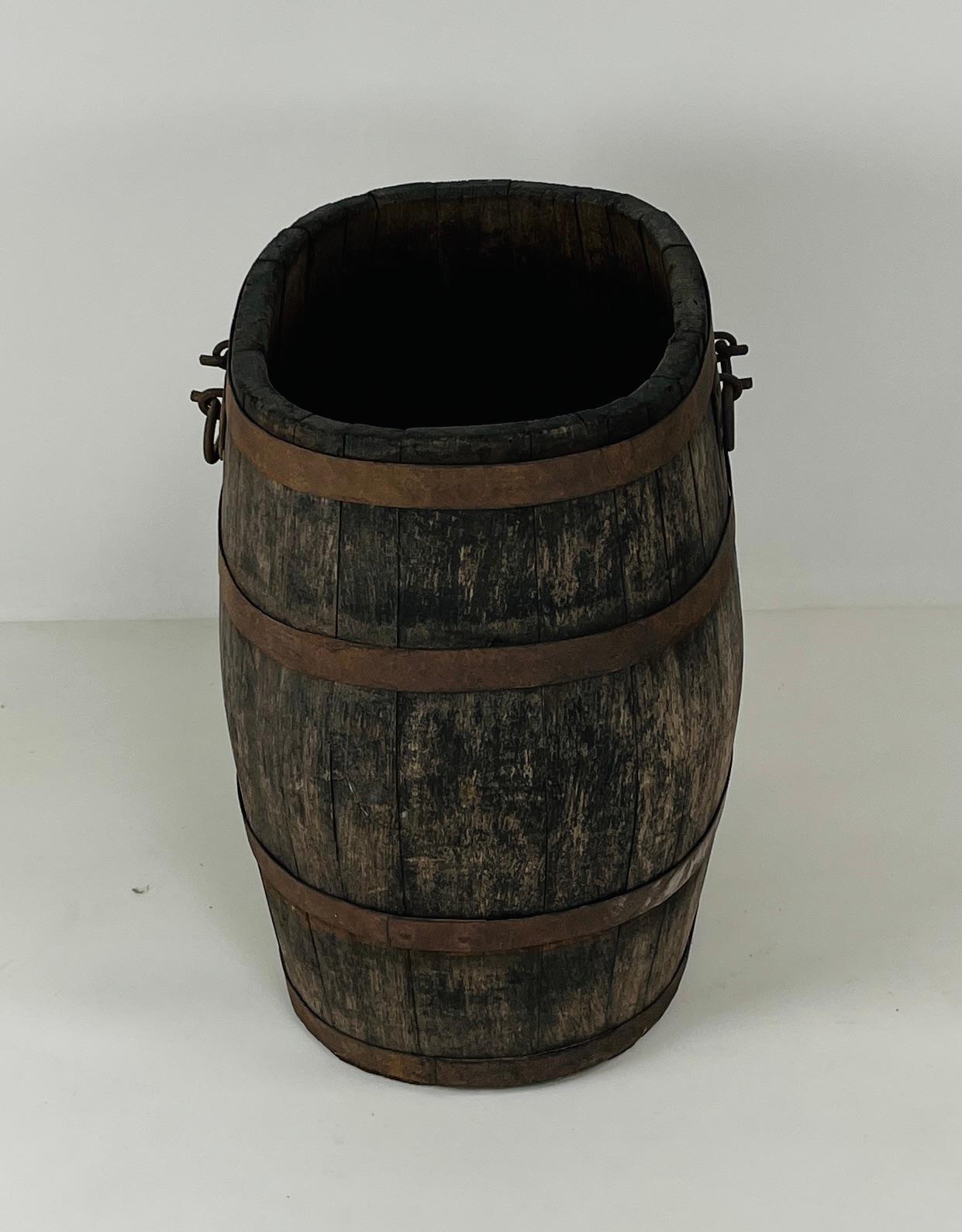 Early 20th Century French Apple Harvesting Barrel For Sale 1