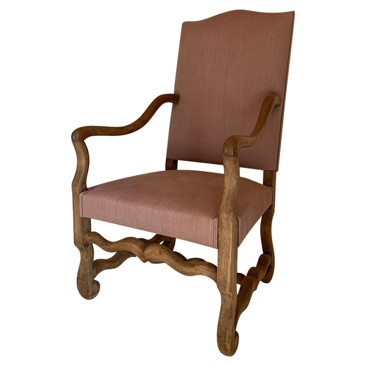 Early 20th Century French Armchair Os De Mouton