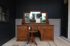 Tocador de barbería Art Decó francés de principios del siglo XX