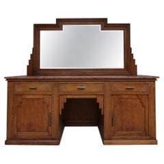 Used Early 20th Century French Art Deco Barbershop Dressing Table