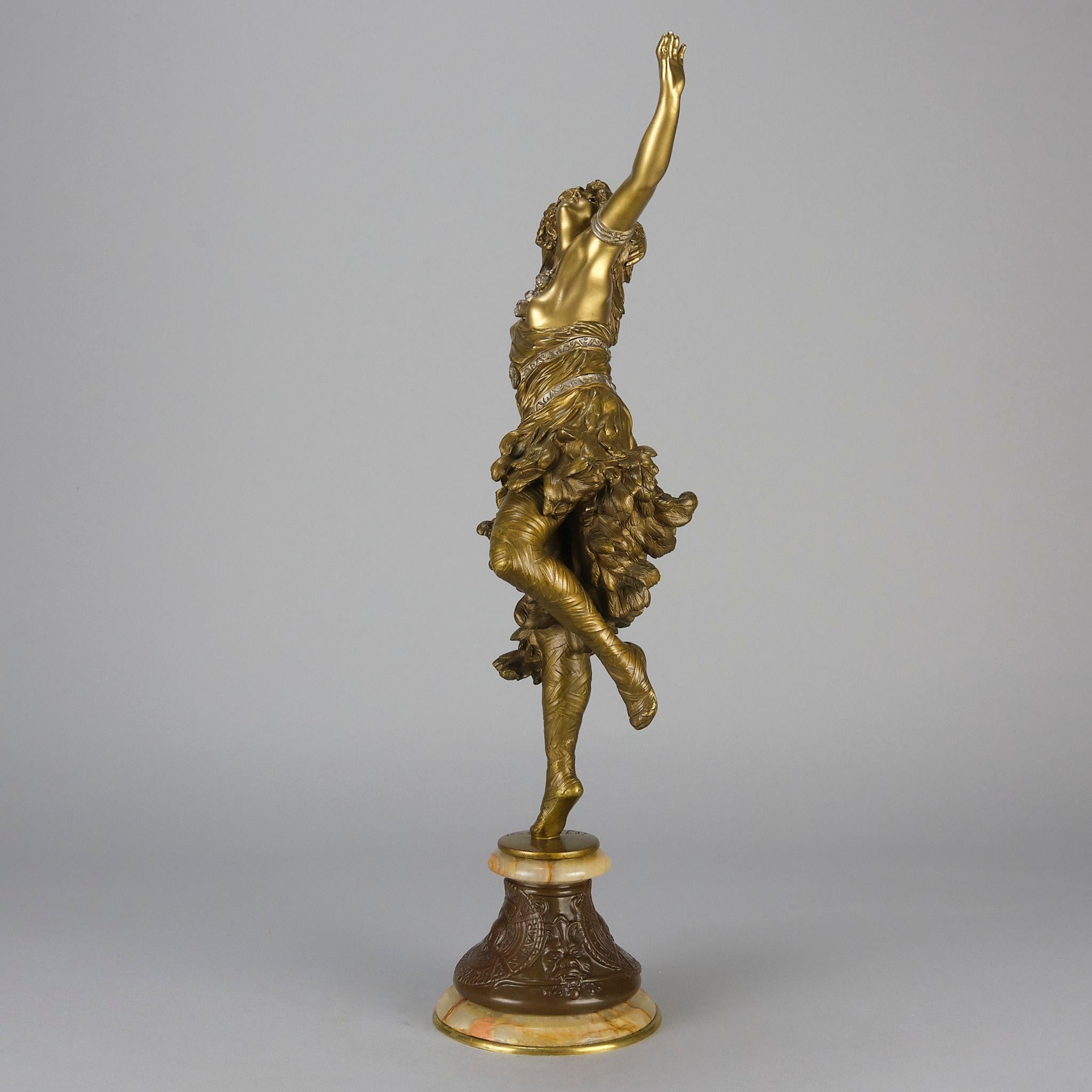 Early 20th Century French Art Deco Bronze entitled Sun Dancer by Claire Colinet For Sale 5