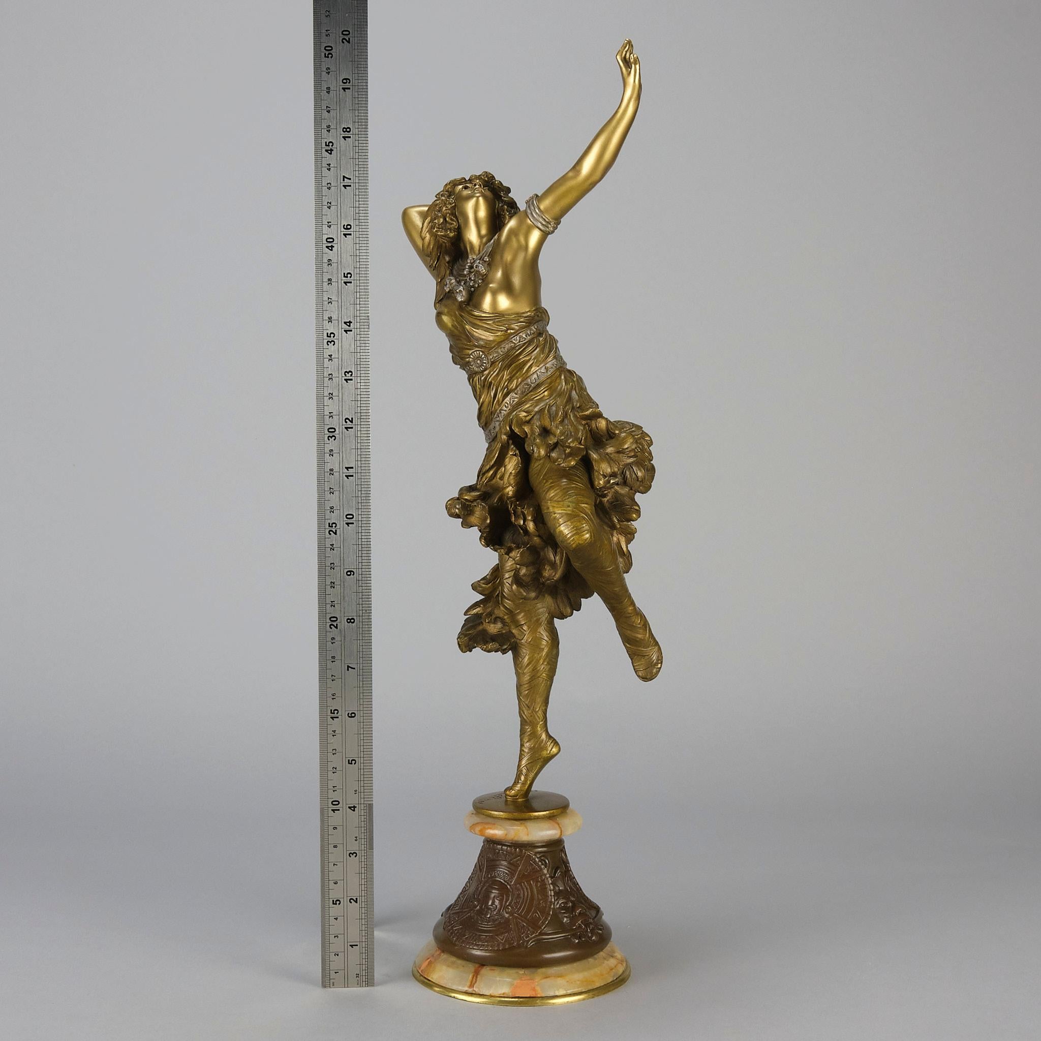 Early 20th Century French Art Deco Bronze entitled Sun Dancer by Claire Colinet For Sale 7