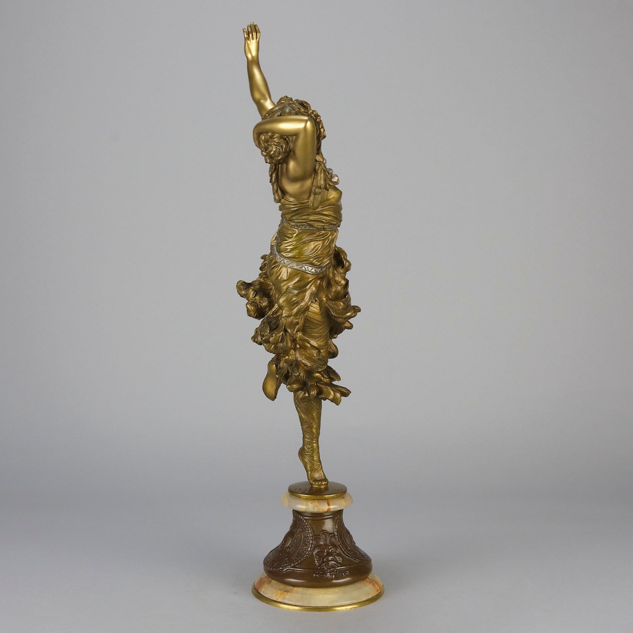 Early 20th Century French Art Deco Bronze entitled Sun Dancer by Claire Colinet For Sale 2