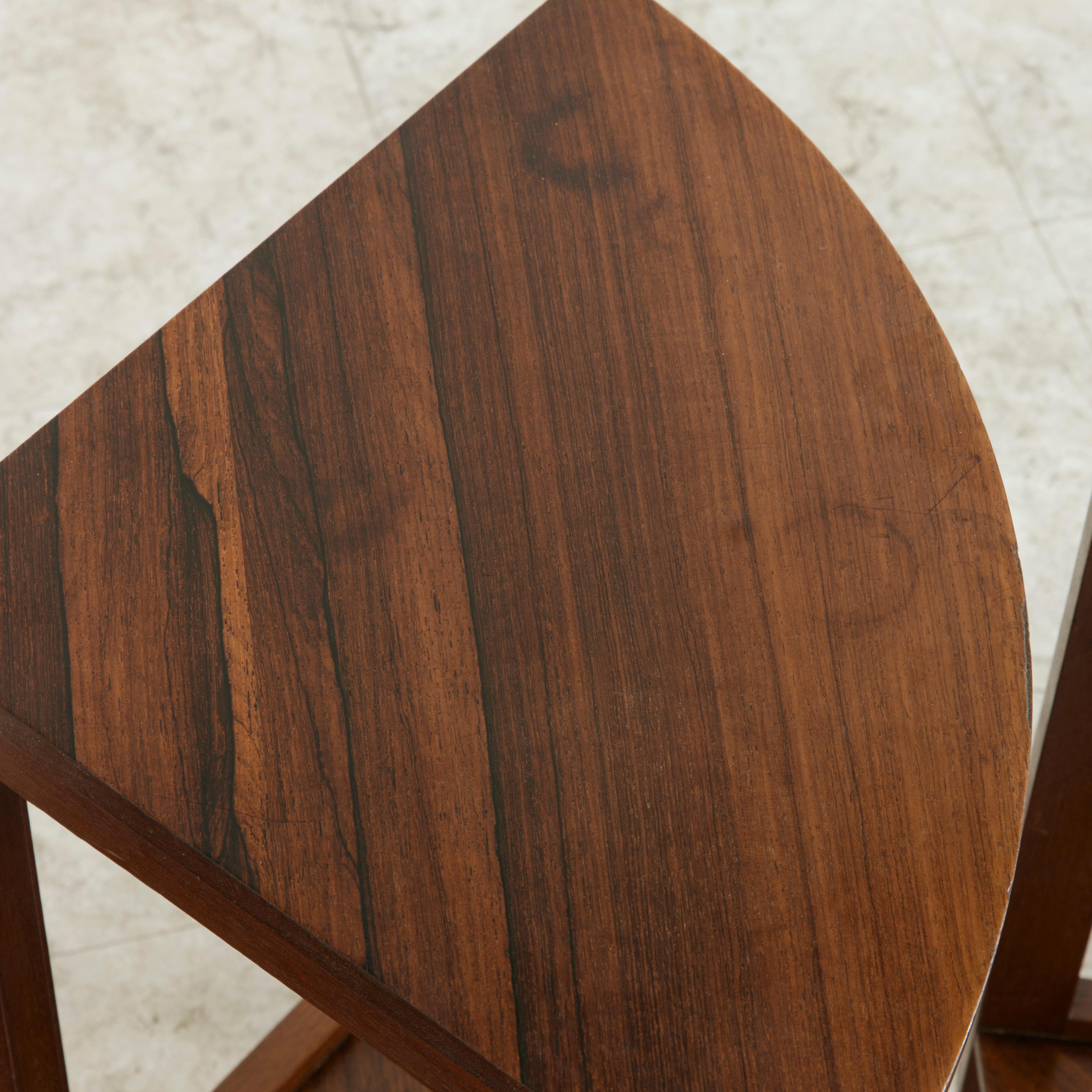 Table basse Louis Majorelle Art Déco française du début du XXe siècle, tables gigognes en vente 3