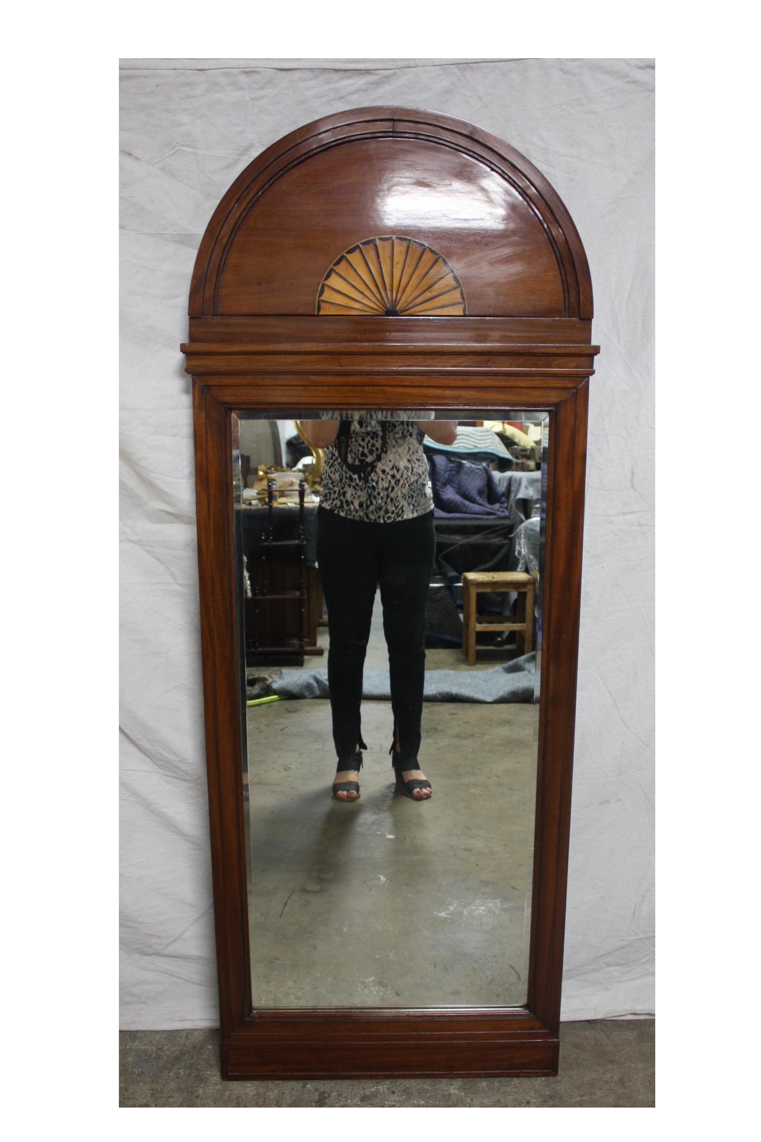 Early 20th century French Art Deco mirror.
