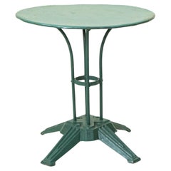 Early 20th Century French Art Deco Period Cast Iron Garden Table