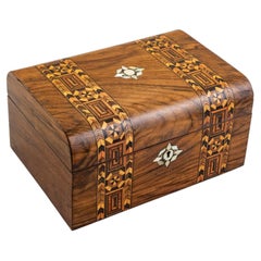 Early 20th Century French Art Deco Period Marquetry Walnut Box