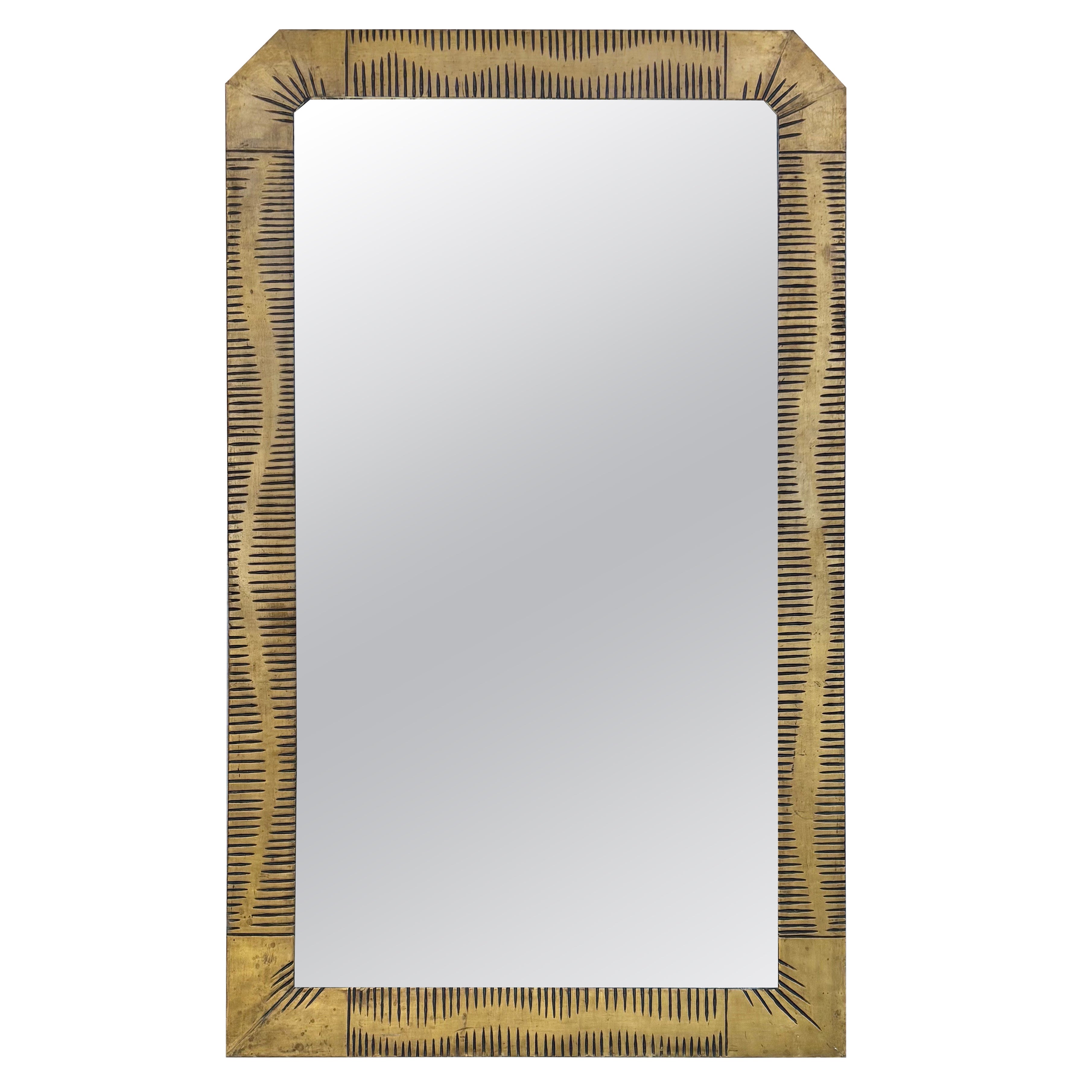 Early 20th Century French Art Deco Style Wall Mirror im Angebot