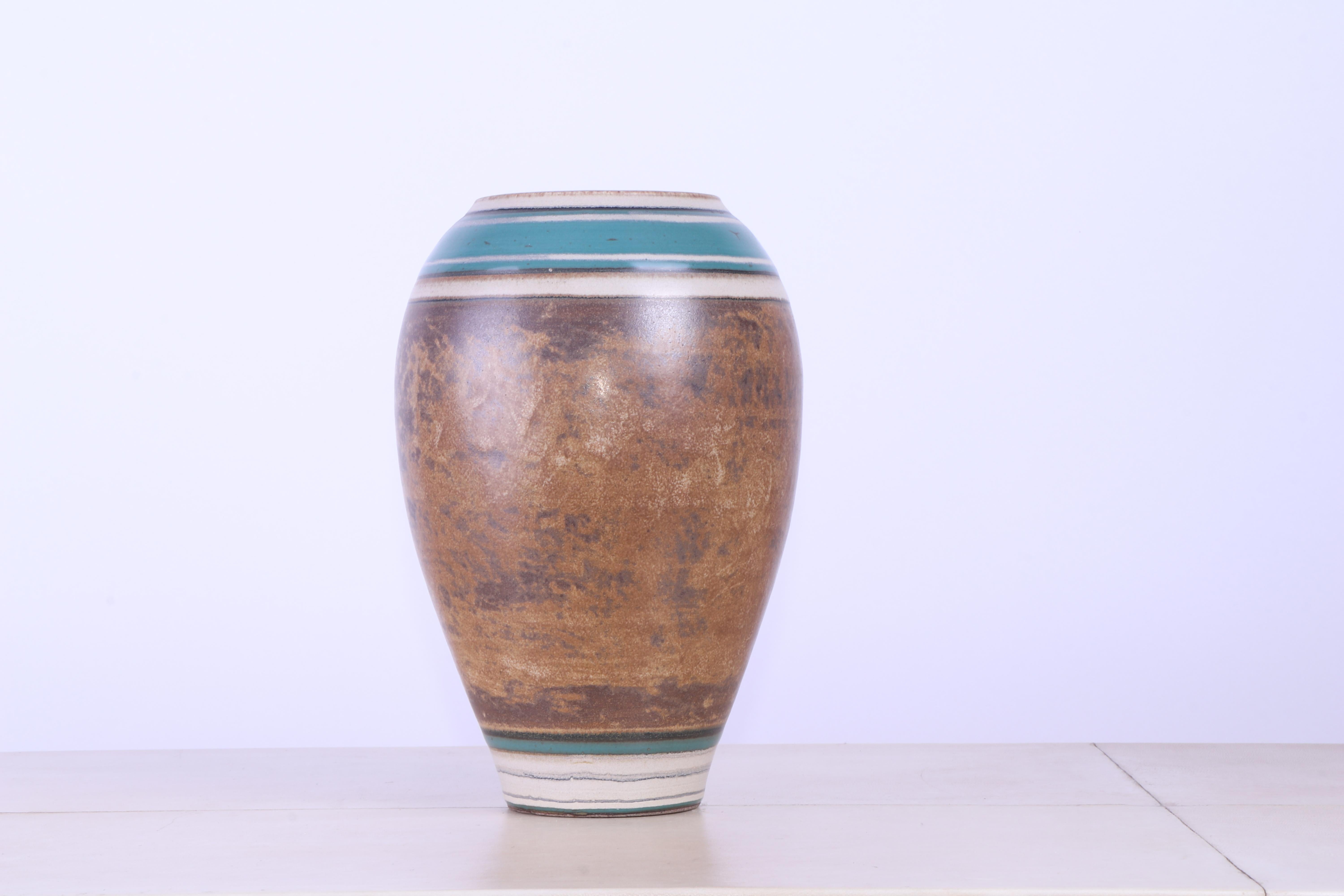 Stoneware Early 20th Century French Art Deco Vase For Sale