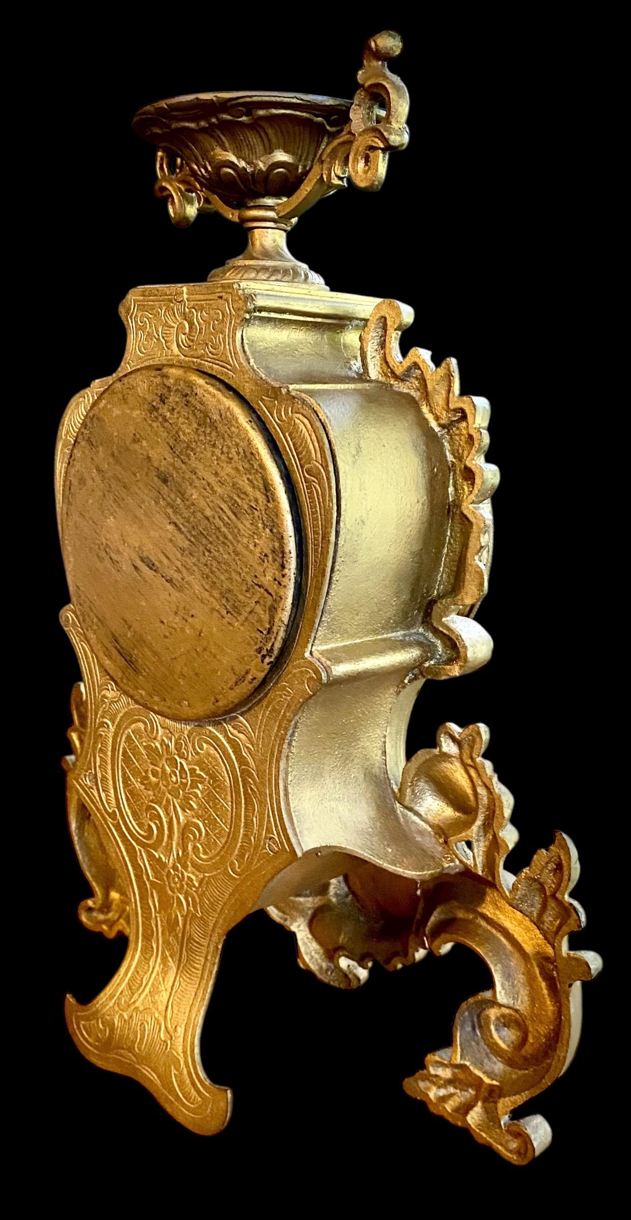 Early 20th Century French Art Nouveau Mantle Clock 5