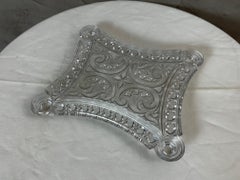 Early 20th century French Art Nouveau Period Baccarat Crystal Trivet, 1900s