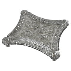Early 20th century French Art Nouveau Period Baccarat Crystal Trivet, 1900s