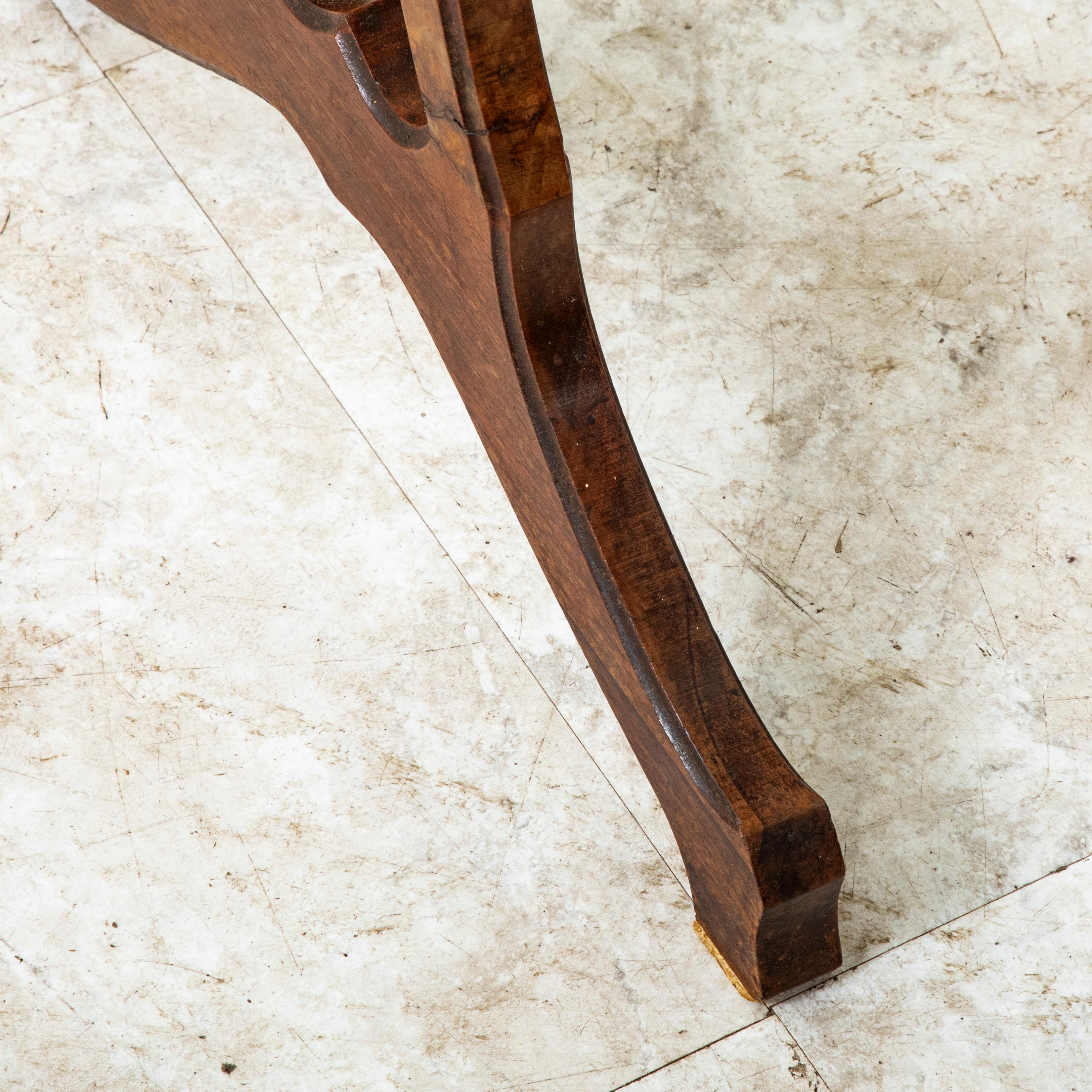 Early 20th Century French Art Nouveau Period Marquetry Side Table, Signed Galle For Sale 6