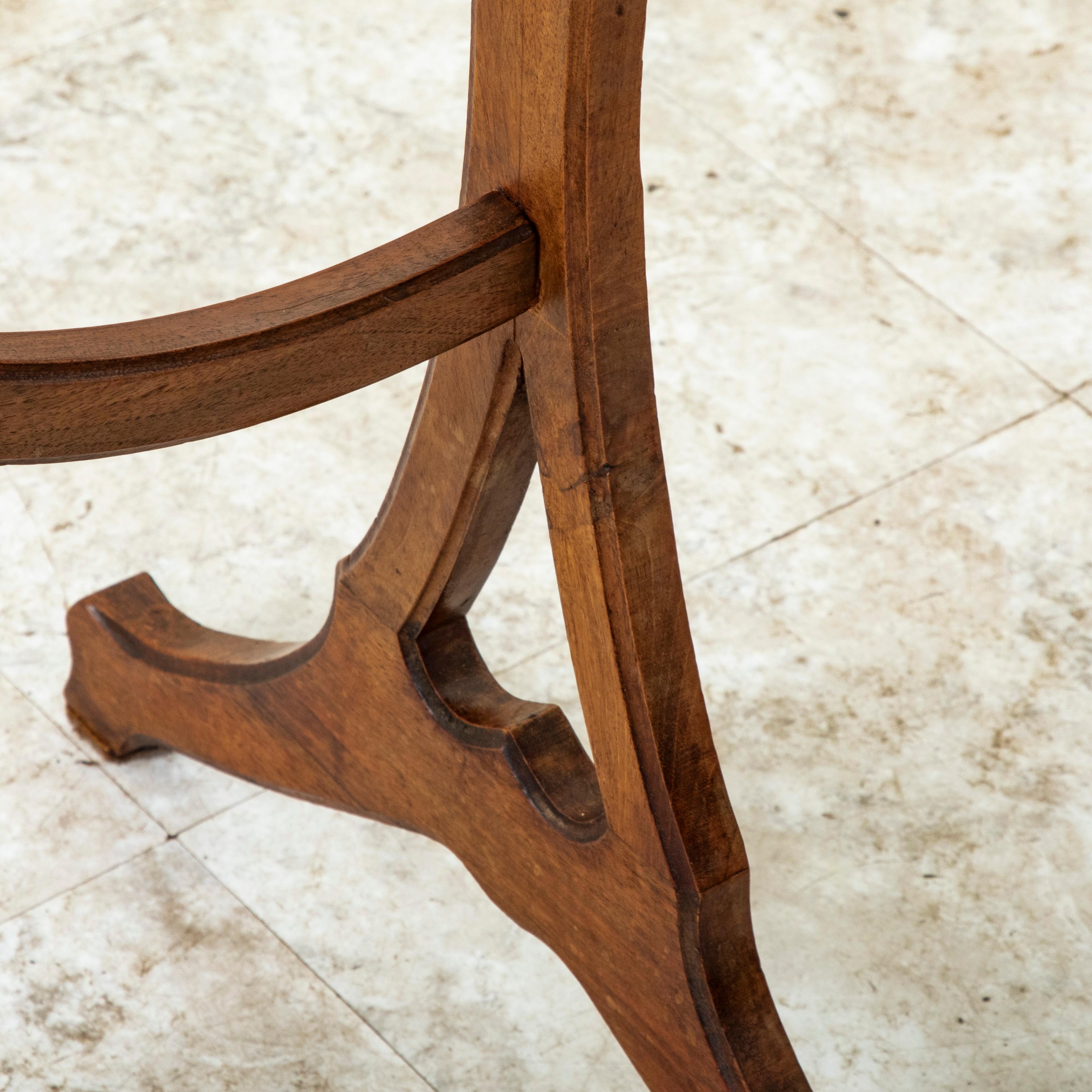 Early 20th Century French Art Nouveau Period Marquetry Side Table, Signed Galle For Sale 7