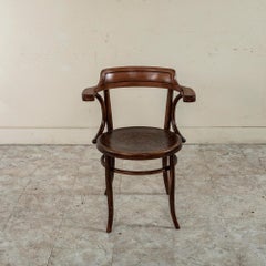 Early 20th Century French Art Nouveau Period Thonet Style Bentwood Armchair