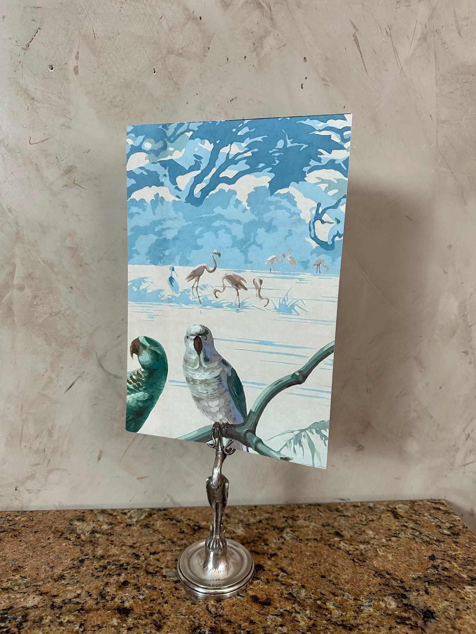 Early 20th century French Art nouveau Silverplate Menu Holder, 1900s For Sale 8