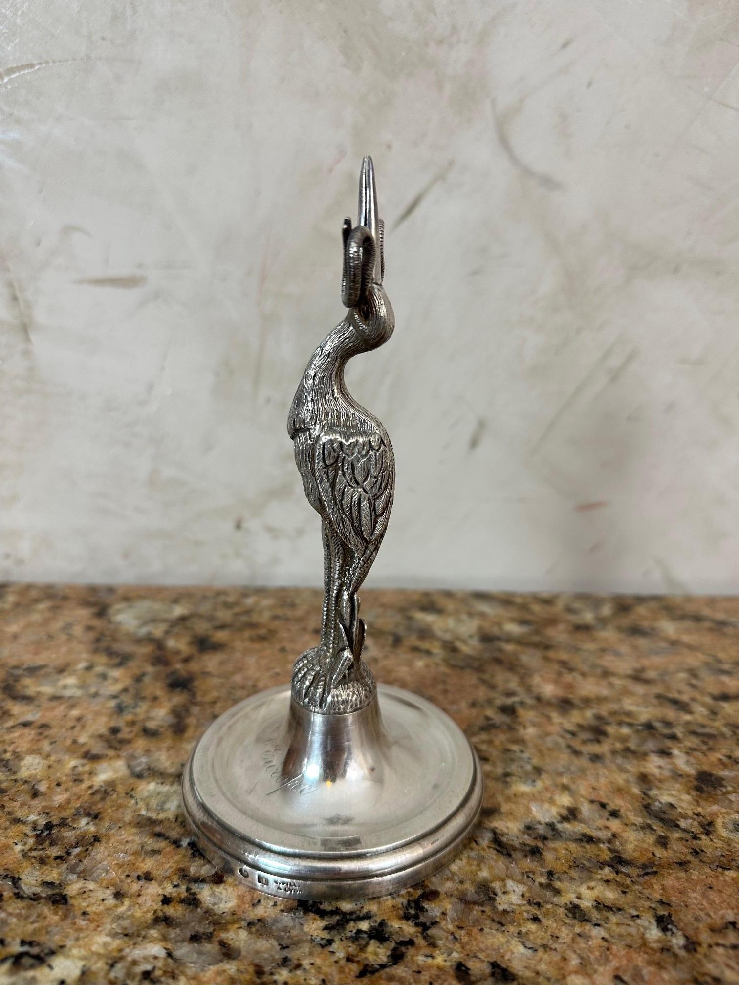 Early 20th century French Art nouveau Silverplate Menu Holder, 1900s In Good Condition For Sale In LEGNY, FR