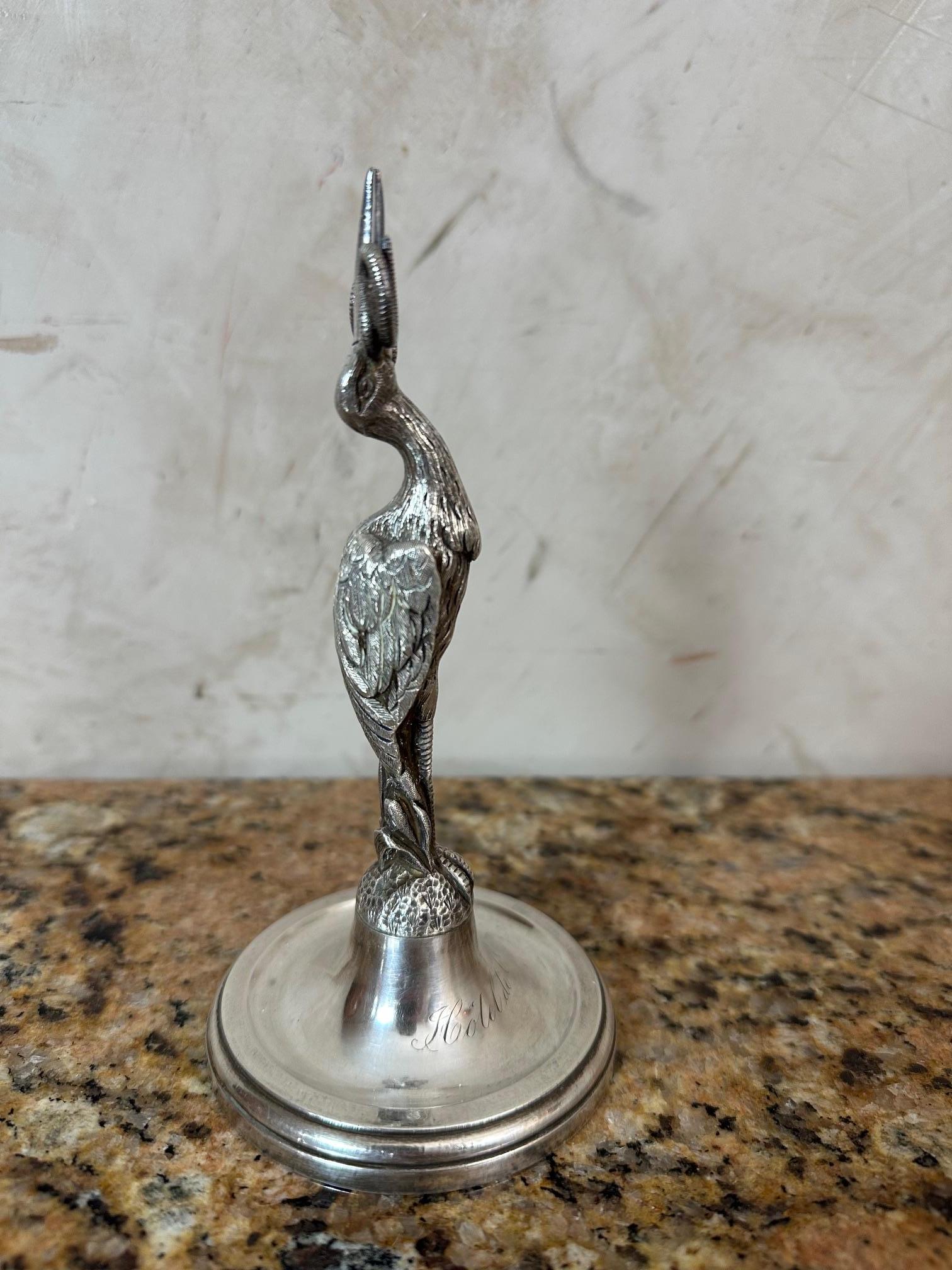 Early 20th century French Art nouveau Silverplate Menu Holder, 1900s For Sale 1