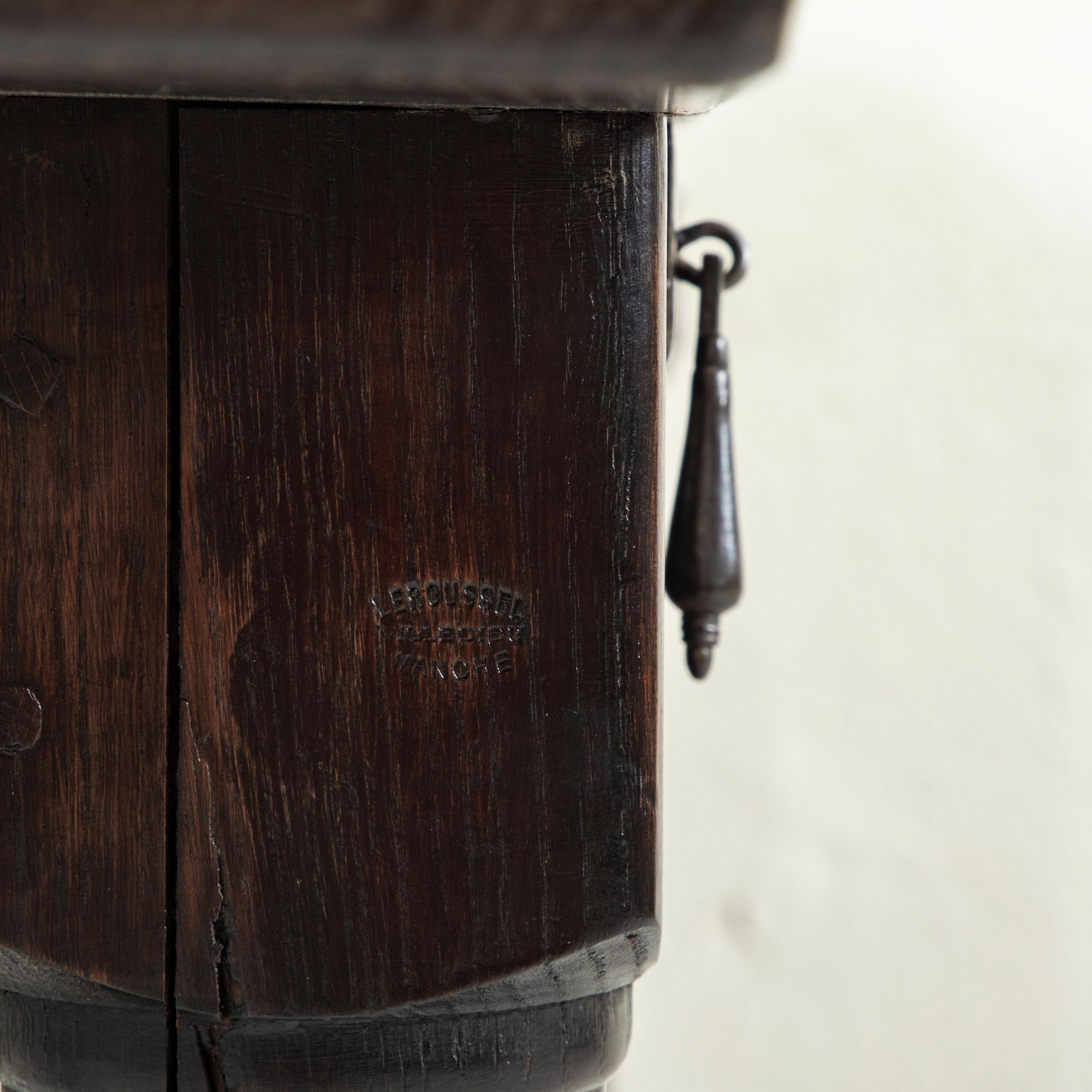 Early 20th Century French Artisan-Made Chestnut Hunt Table, Dining Table Console 15