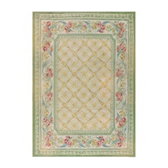 Tappeto Aubusson francese dei primi del '900 ( 6' x 8'3" - 183 x 251 )
