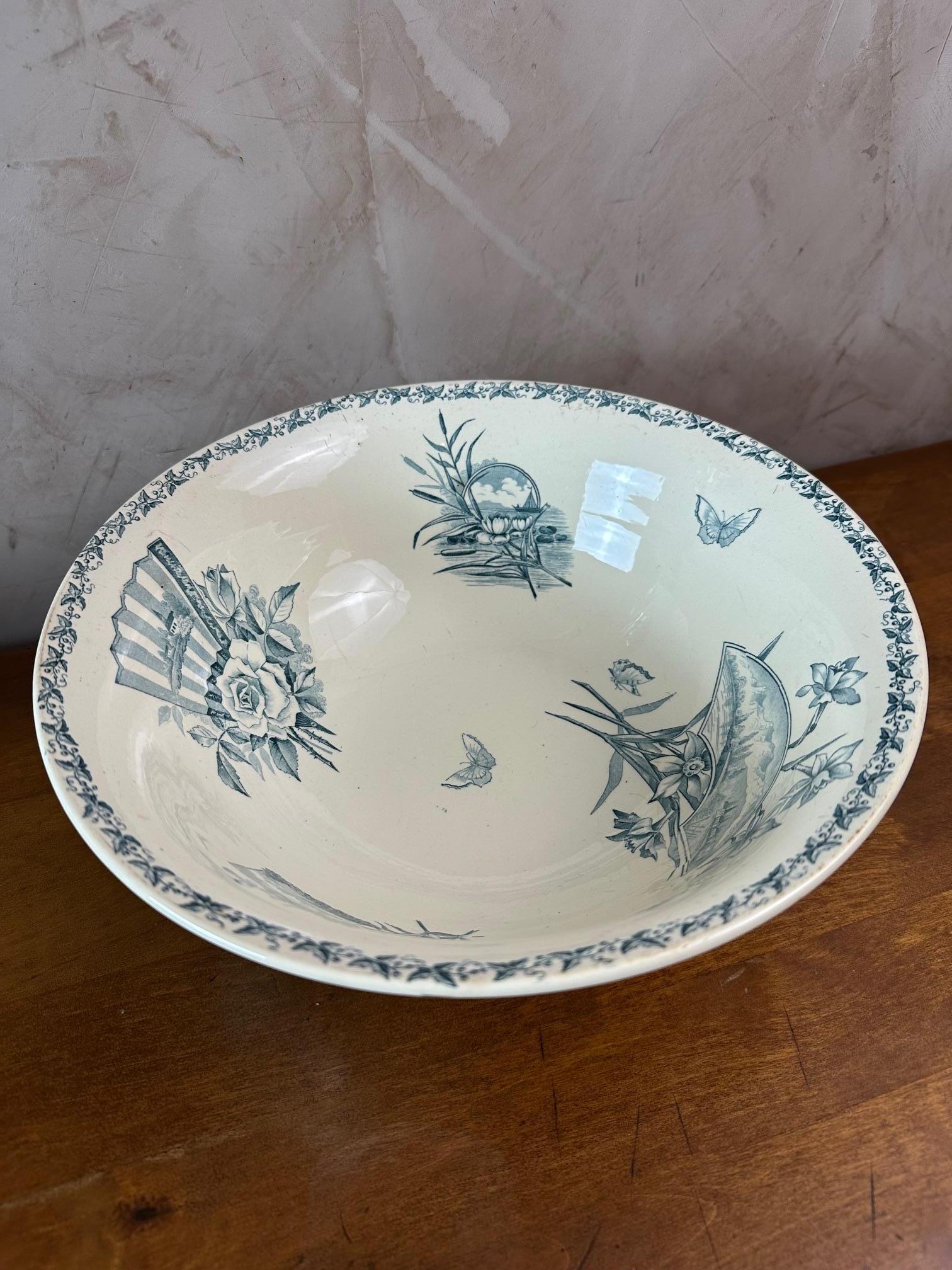 Ensemble Badonviller français du début du 20e siècle de 45 vaisselle en faïence, années 1900 en vente 5