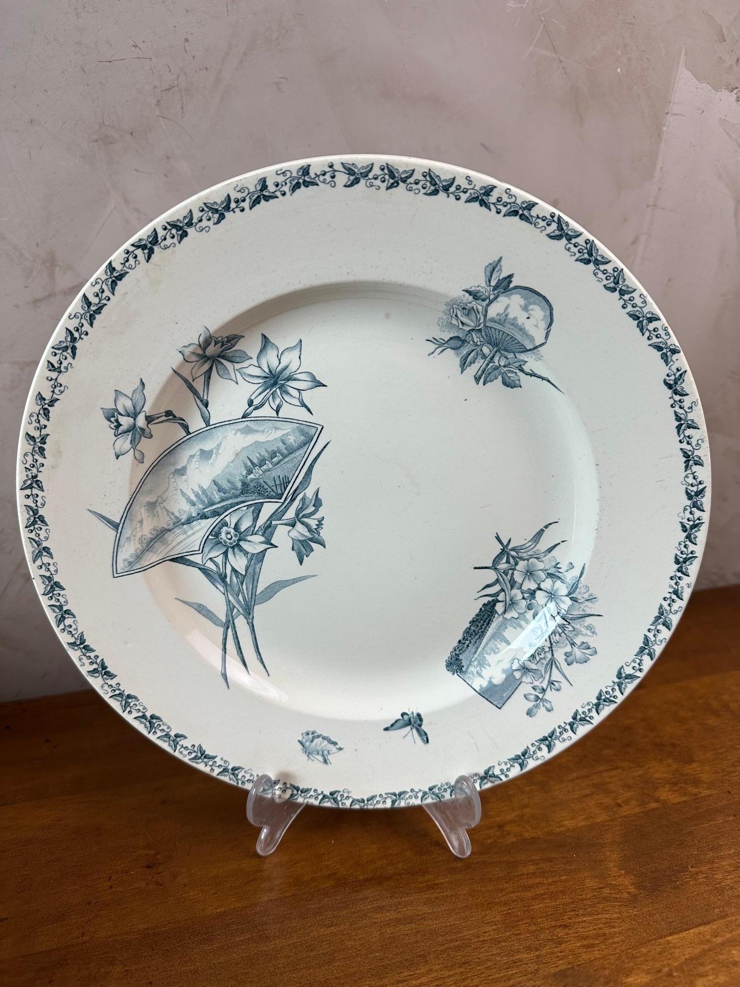 Ensemble Badonviller français du début du 20e siècle de 45 vaisselle en faïence, années 1900 en vente 10