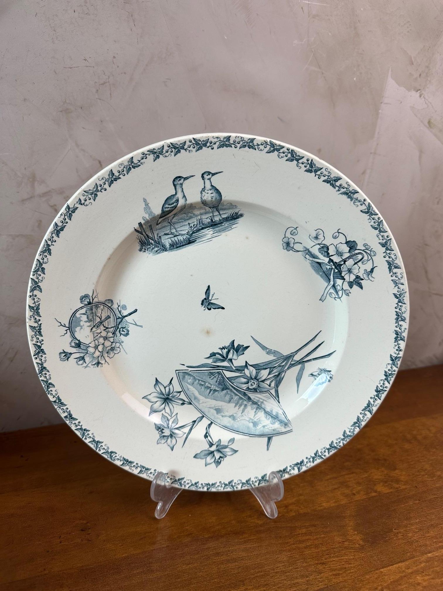 Ensemble Badonviller français du début du 20e siècle de 45 vaisselle en faïence, années 1900 en vente 11