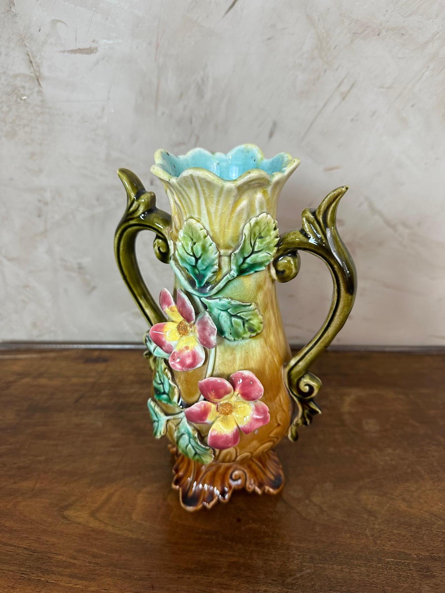 Vaso di Barbotine francese dell'inizio del XX secolo, 1900 in vendita 4