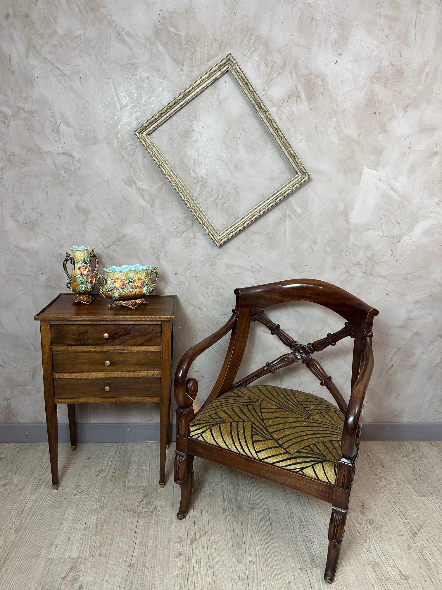 Vaso di Barbotine francese dell'inizio del XX secolo, 1900 In condizioni buone in vendita a LEGNY, FR