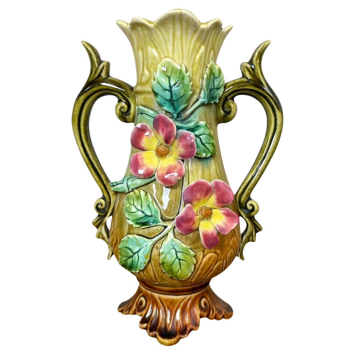 Vaso di Barbotine francese dell'inizio del XX secolo, 1900