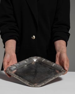 Early 20th Century French Baroque Metal Serving Tray in Good Condition
